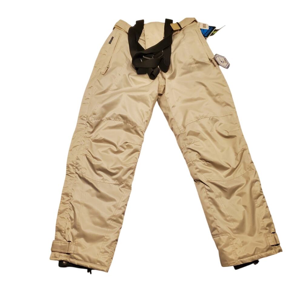 Snozu Snow Ski Pants Adjustable Suspenders Full Zipper Waterproof Breathable NWT